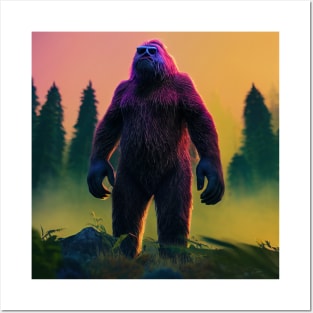 Dope Sasquatch in Nature Posters and Art